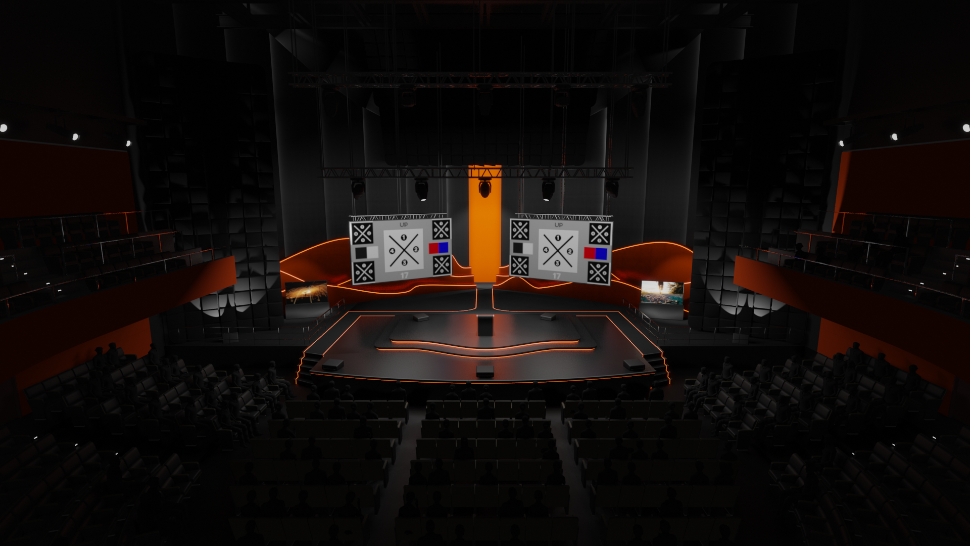 High cam to centre stage start Position